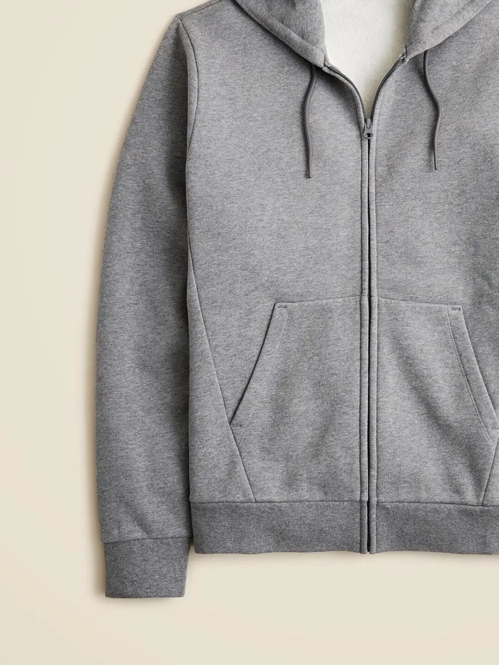 Gray Full Zip Hooded Pullover