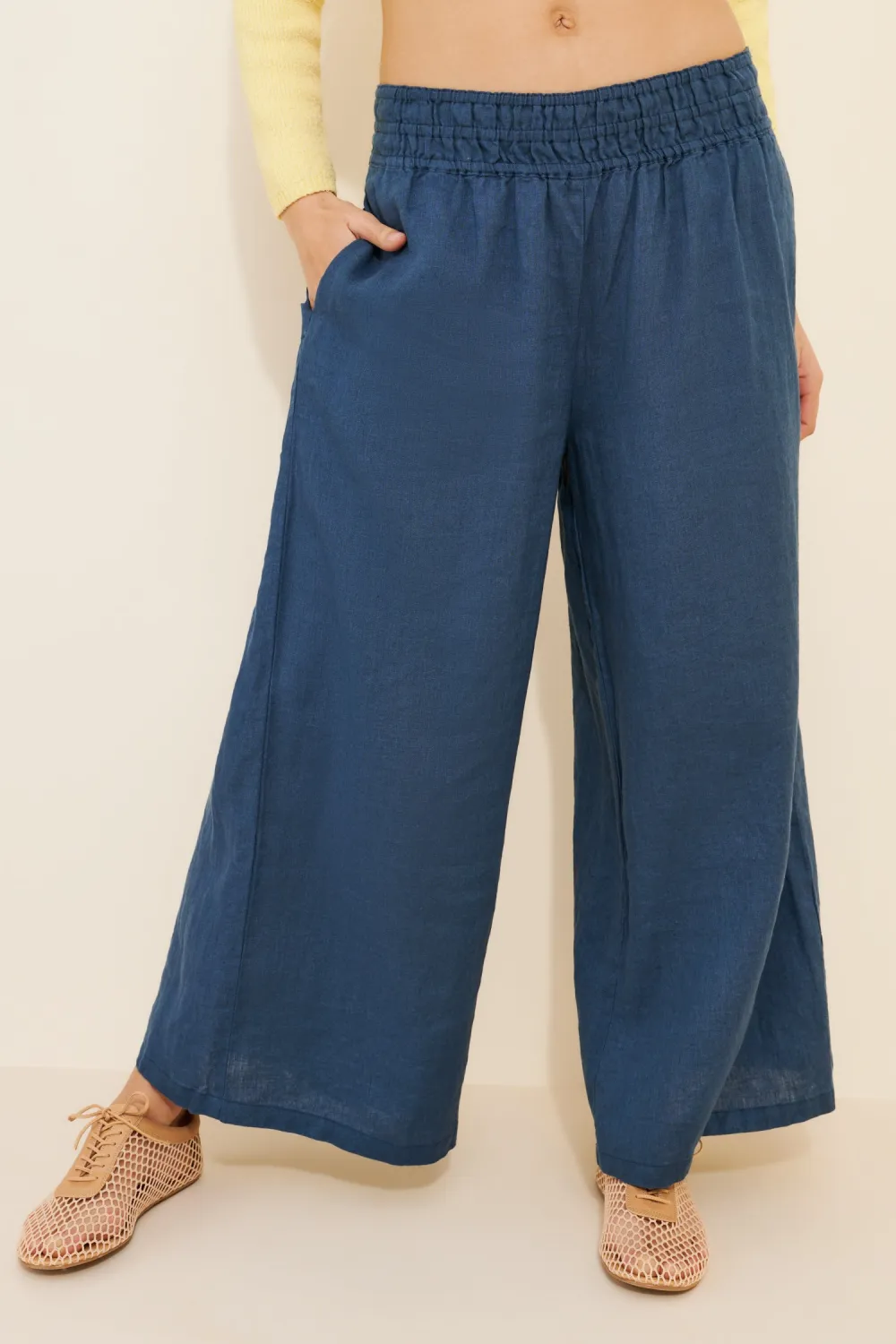 Somerset Linen Pull-On Pants