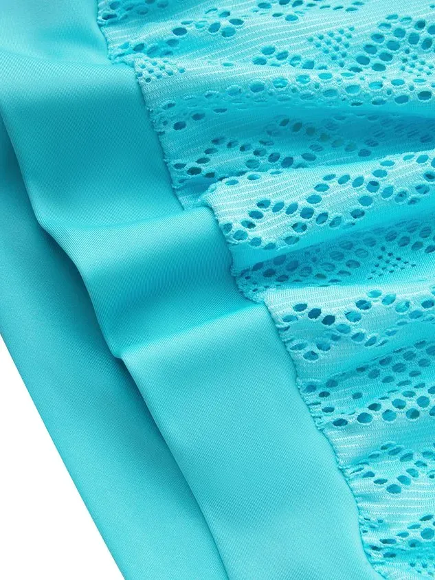 Casual Ethnic Printing Scoop Neck Tankinis Two-Piece Set