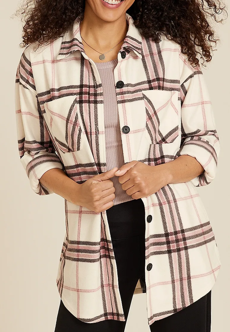 Plaid Fleece Shacket