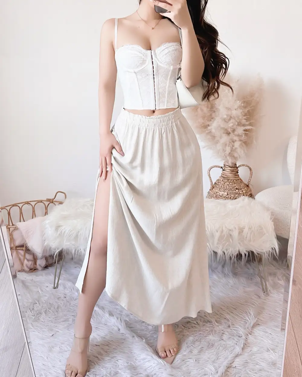 RESTOCKED! GABRIELA CORSET TOP (WHITE)