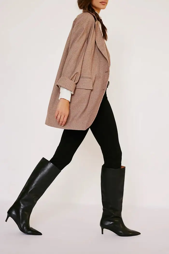 Black Cropped Slim-Fit Ankle Pants