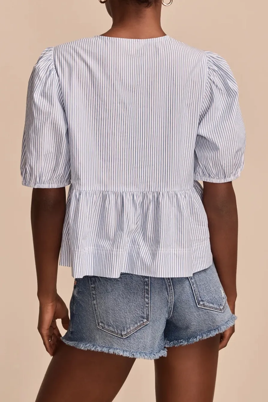 Blue Stripe Babydoll Flyaway