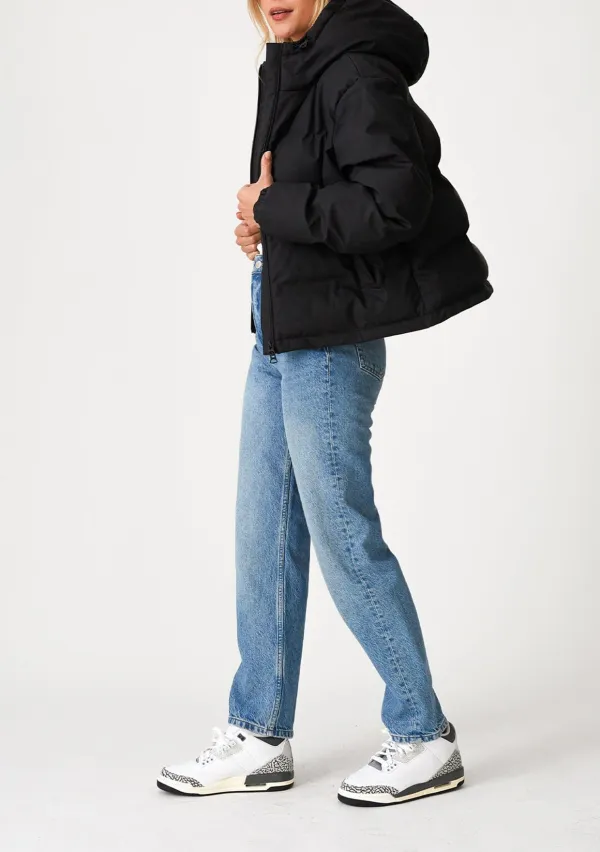 Zip Up Hooded Puffer Jacket