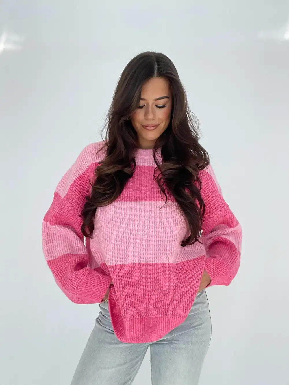 Striped Color Block Sweater