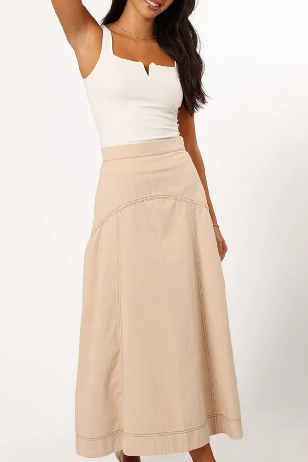 CASUAL MIDI FLOWY BOHEMIAN SKIRT