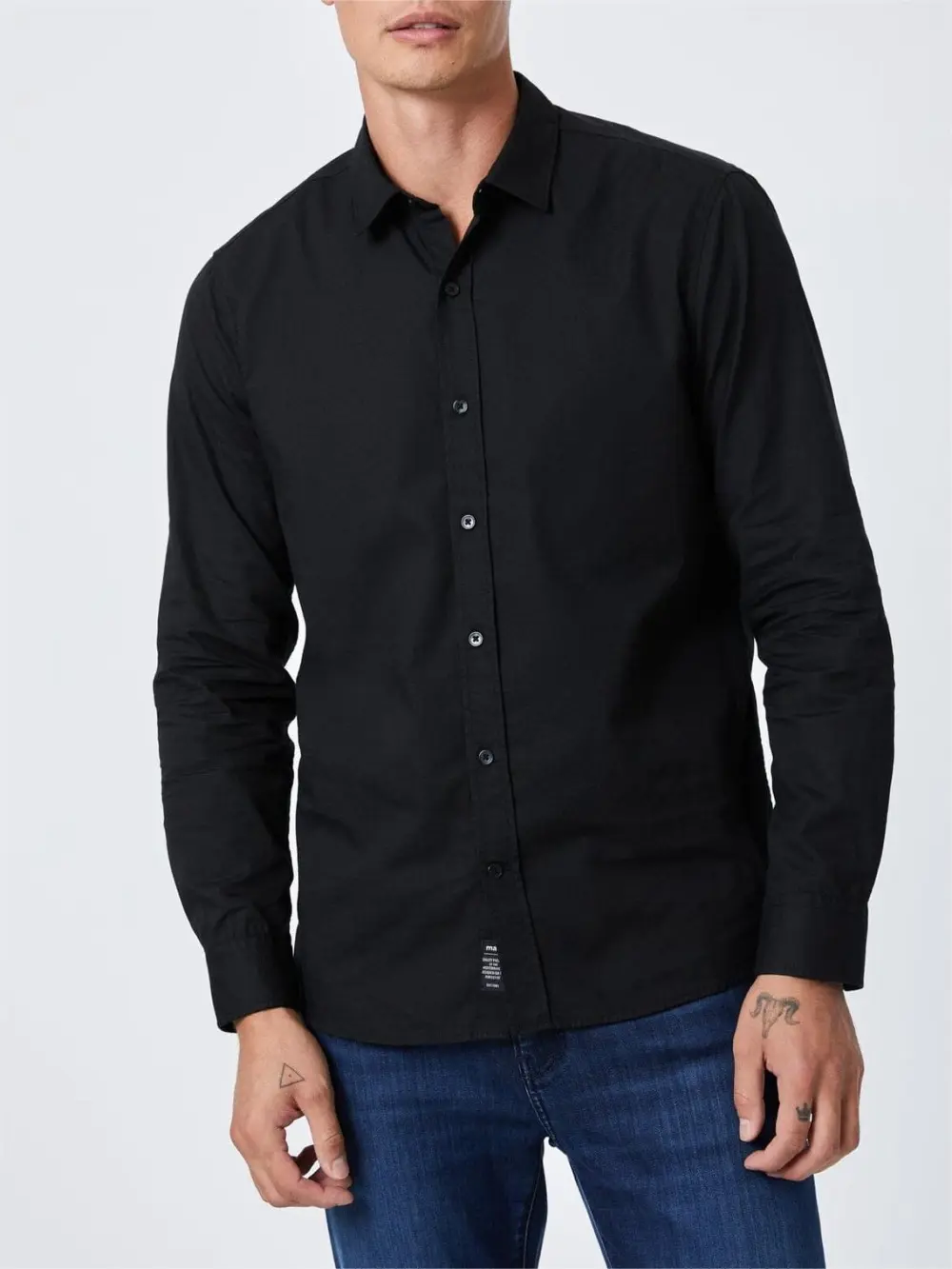 Black Regular - Fit Men's Shirt