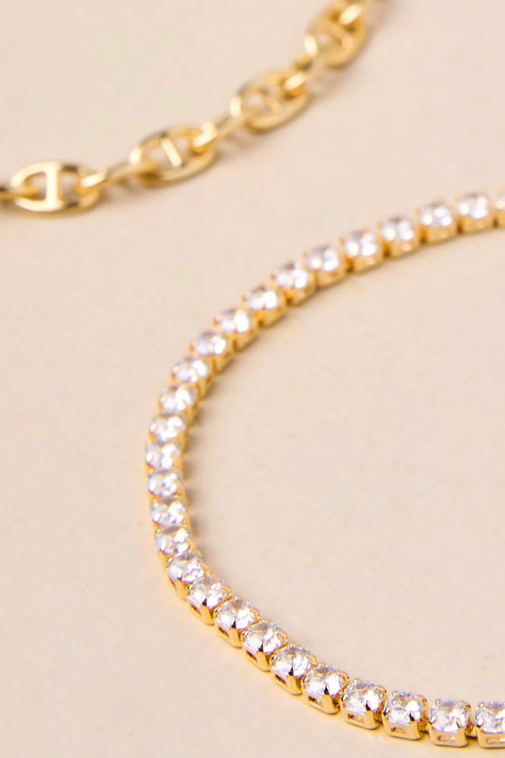 Elegant And Exquisite Rhinestone Inlaid Gold Bracelet