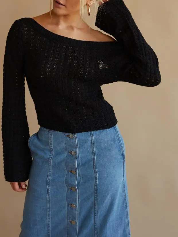 Bell Sleeve Sweater