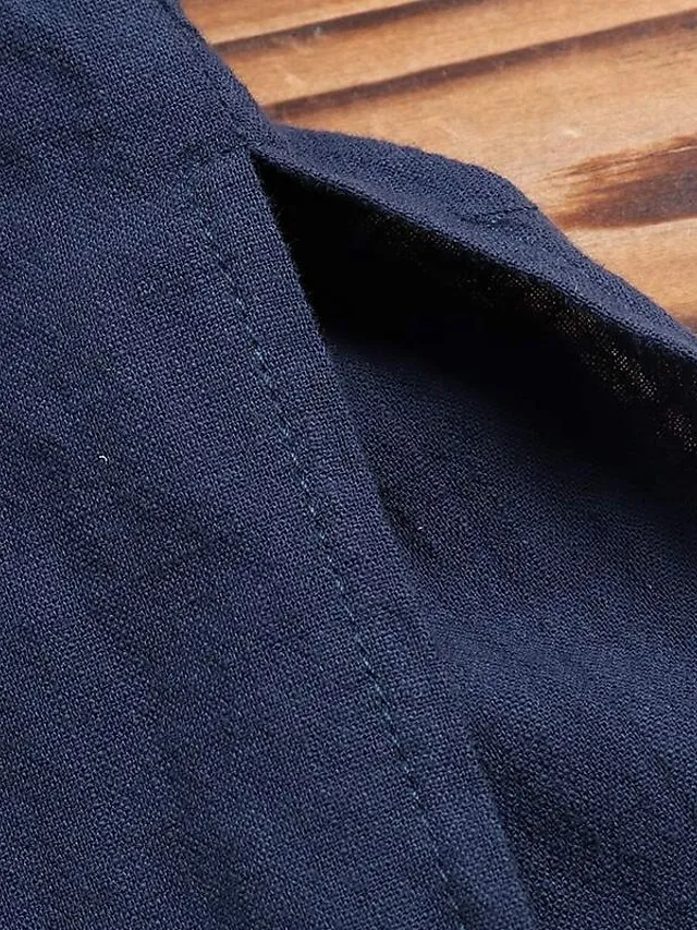 Women's Shirt Dress Casual Dress Cotton Linen Swing Long Sleeve V Neck Pocket Basic Loose Midi Summer Spring