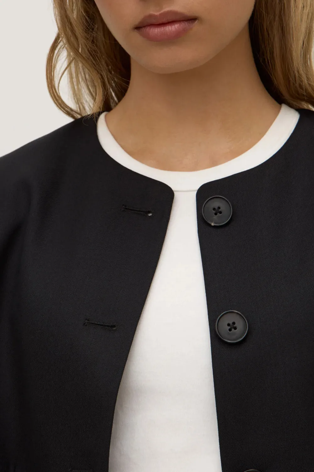 Round Neck Loose Jacket