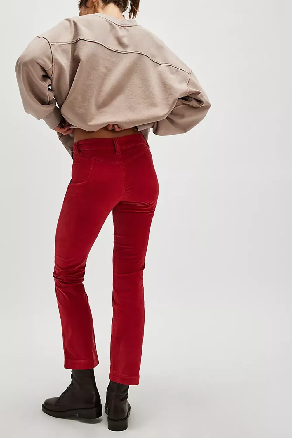 Mid Rise Straight Jeans