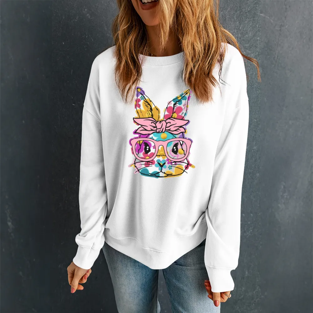 Ladies' Fashionable Easter Bunny Pattern Top