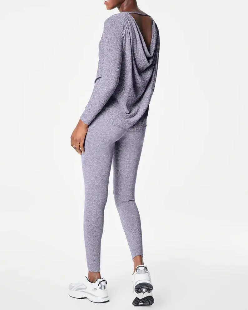 Open-Back Long Sleeve Top