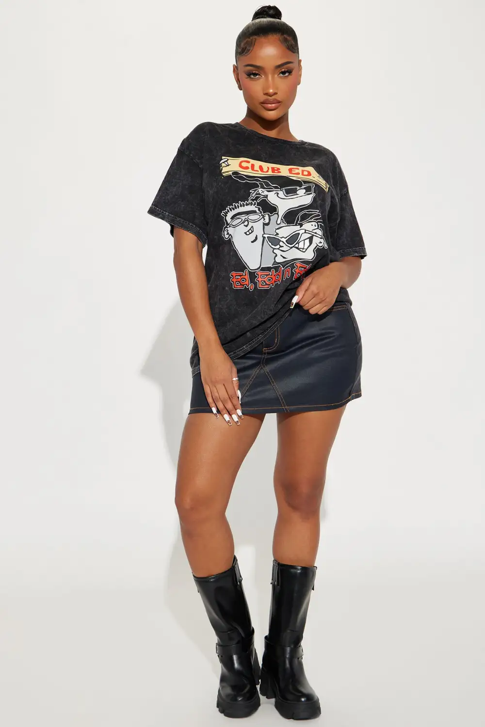 Club Ed Cartoon Network Graphic Tee - Black Wash