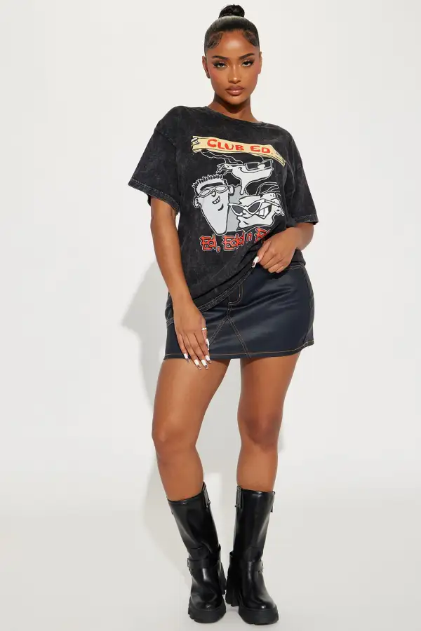 Club Ed Cartoon Network Graphic Tee - Black Wash