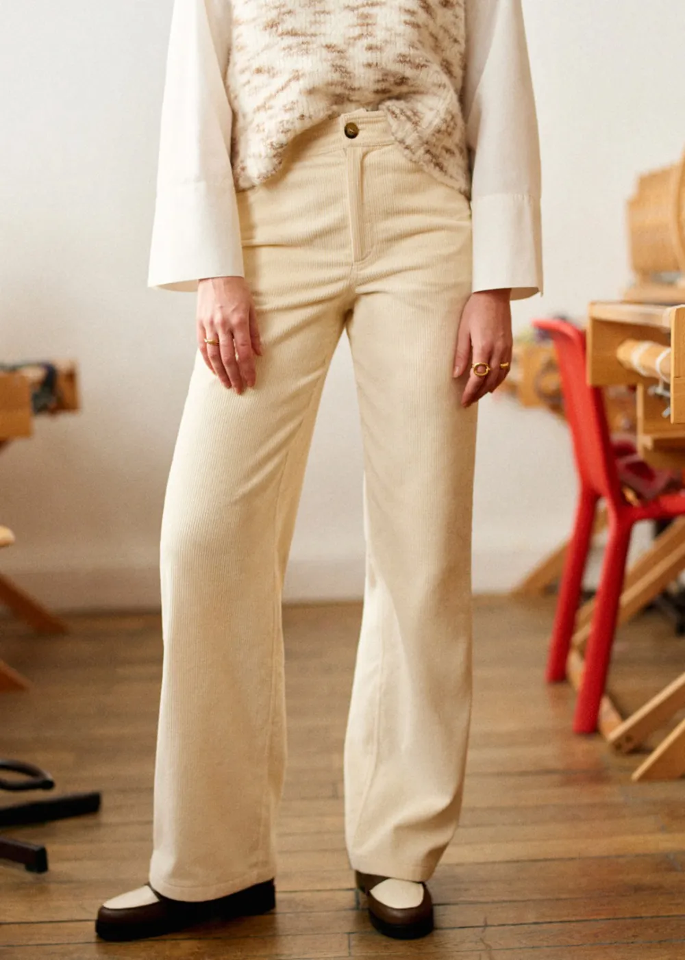 High-Rise Straight-Leg Loose Jeans