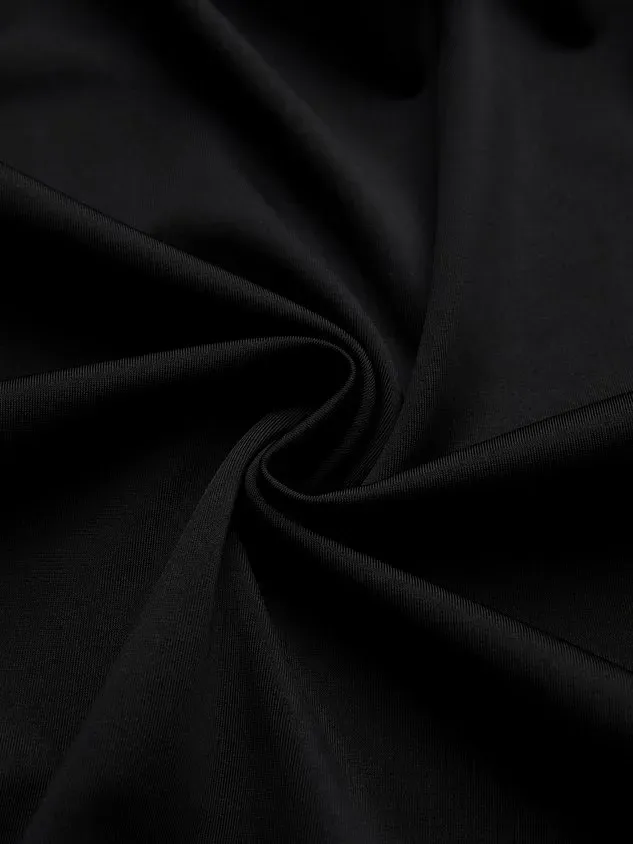 Simple Plain Knot Front Scoop Neck Tankinis Two-Piece Set