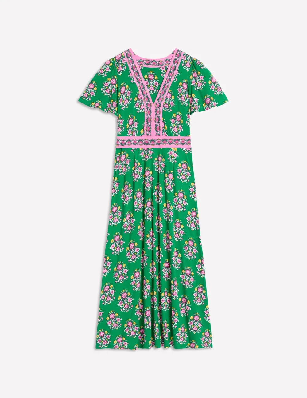 Ellie Flutter Maxi Tea Dress