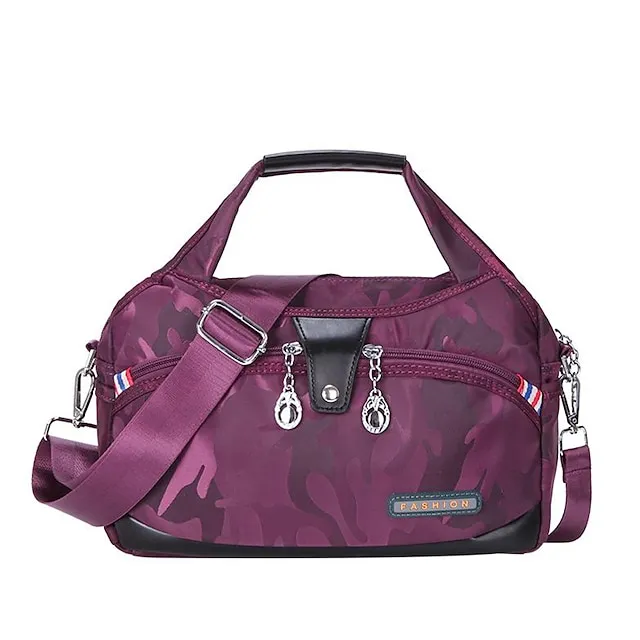 Women's Work Bag Polyester Oxford Cloth Daily Office & Career Camouflage Blue Camouflage Black Taro purple Camouflage purple