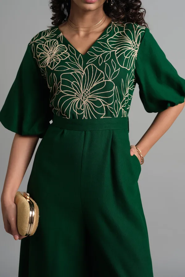 Casual Style Wide-Leg Jumpsuit