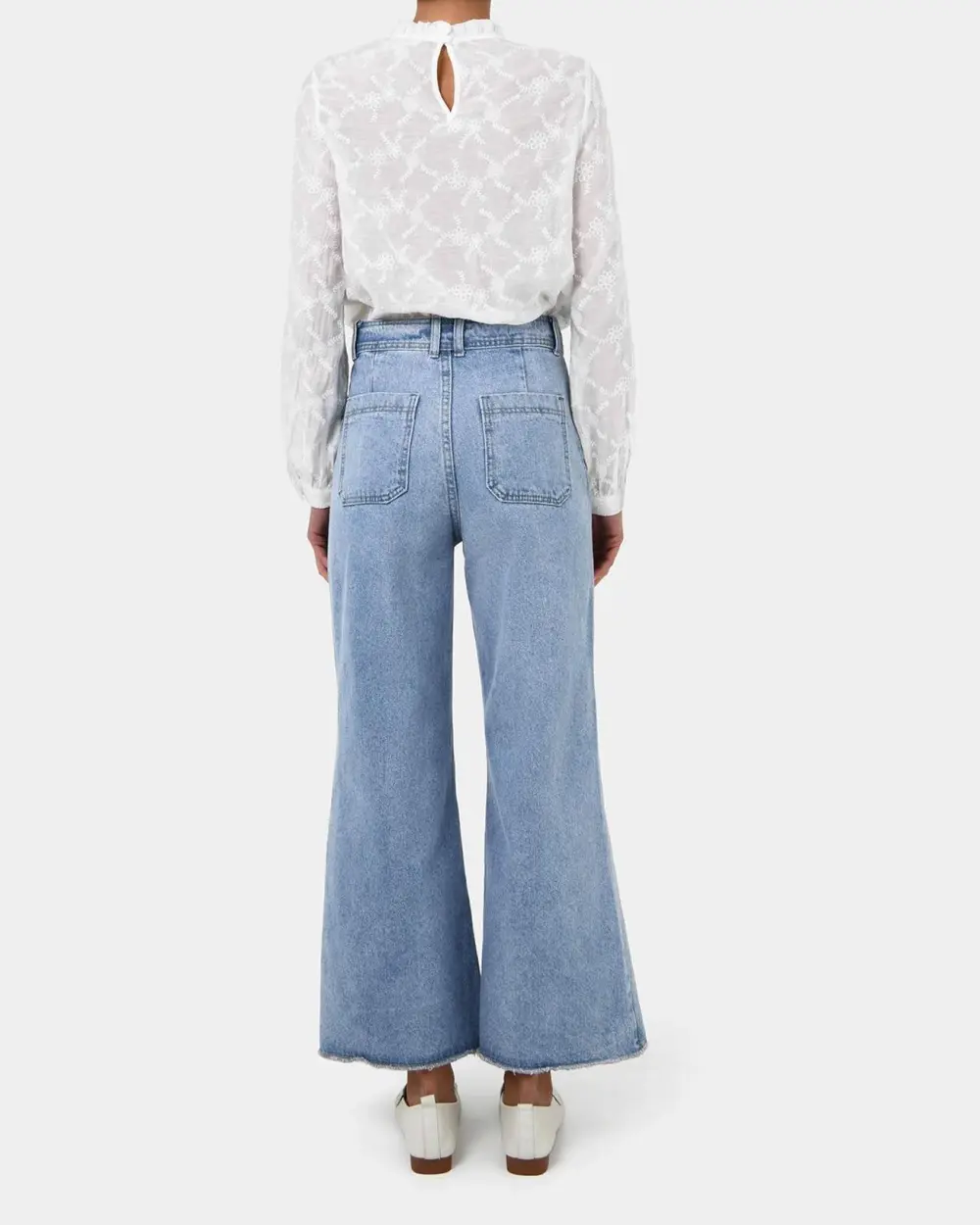 Culotte Denim Style Wide Leg Jeans