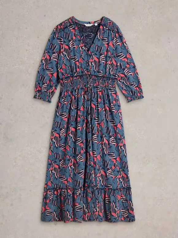 Shirred Jersey Dress