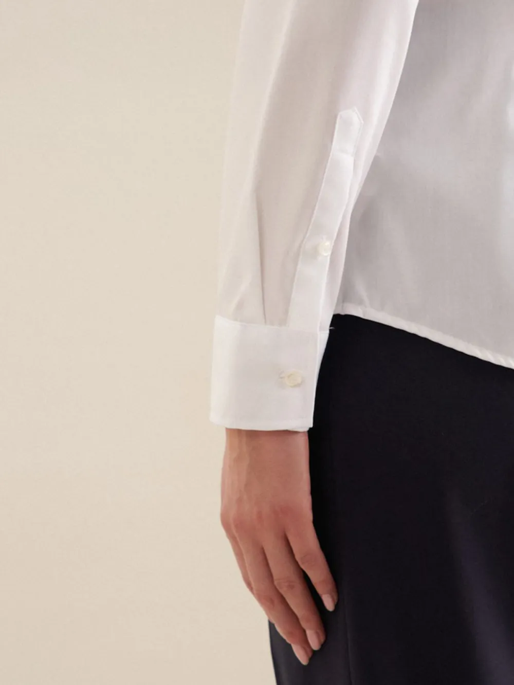 Plain Colored Long Sleeve Casual Style Blouses