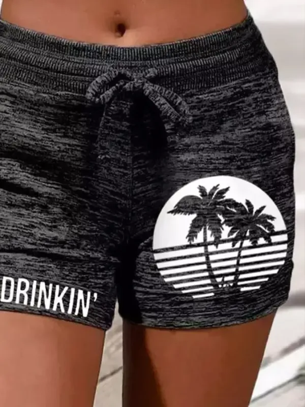 Palm Tree Print Board Shorts