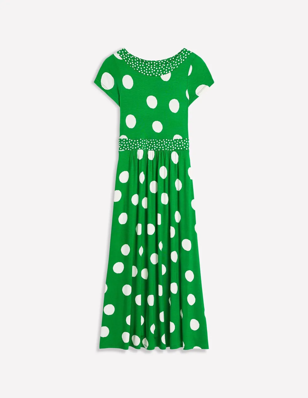 Rich Emerald Jersey Midi Dress