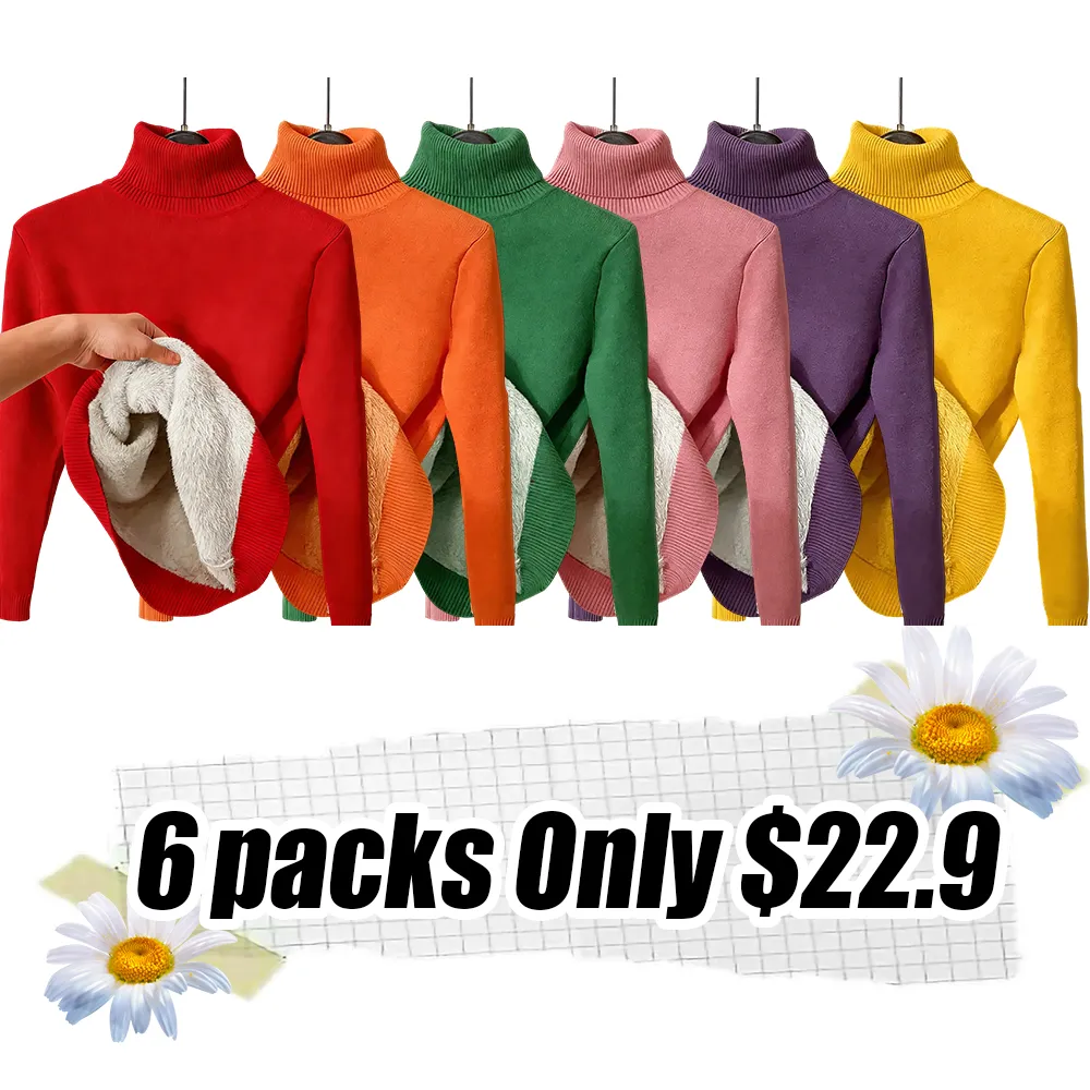 ⏰ Last Chance! 12-Pack Fleece Turtlenecks