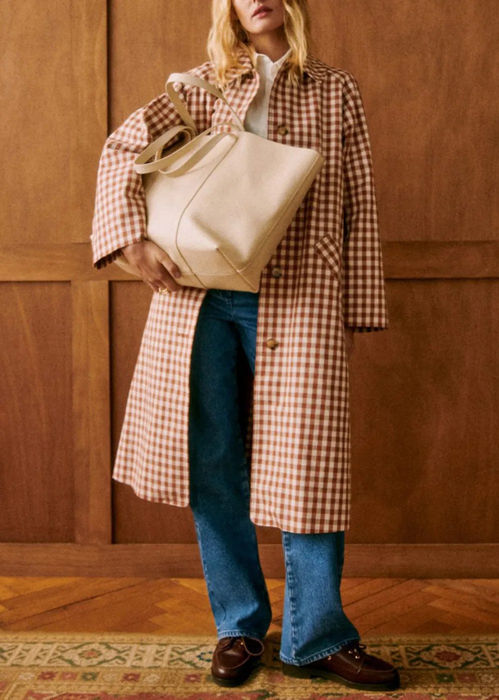 Brown Oversized Trench Coat