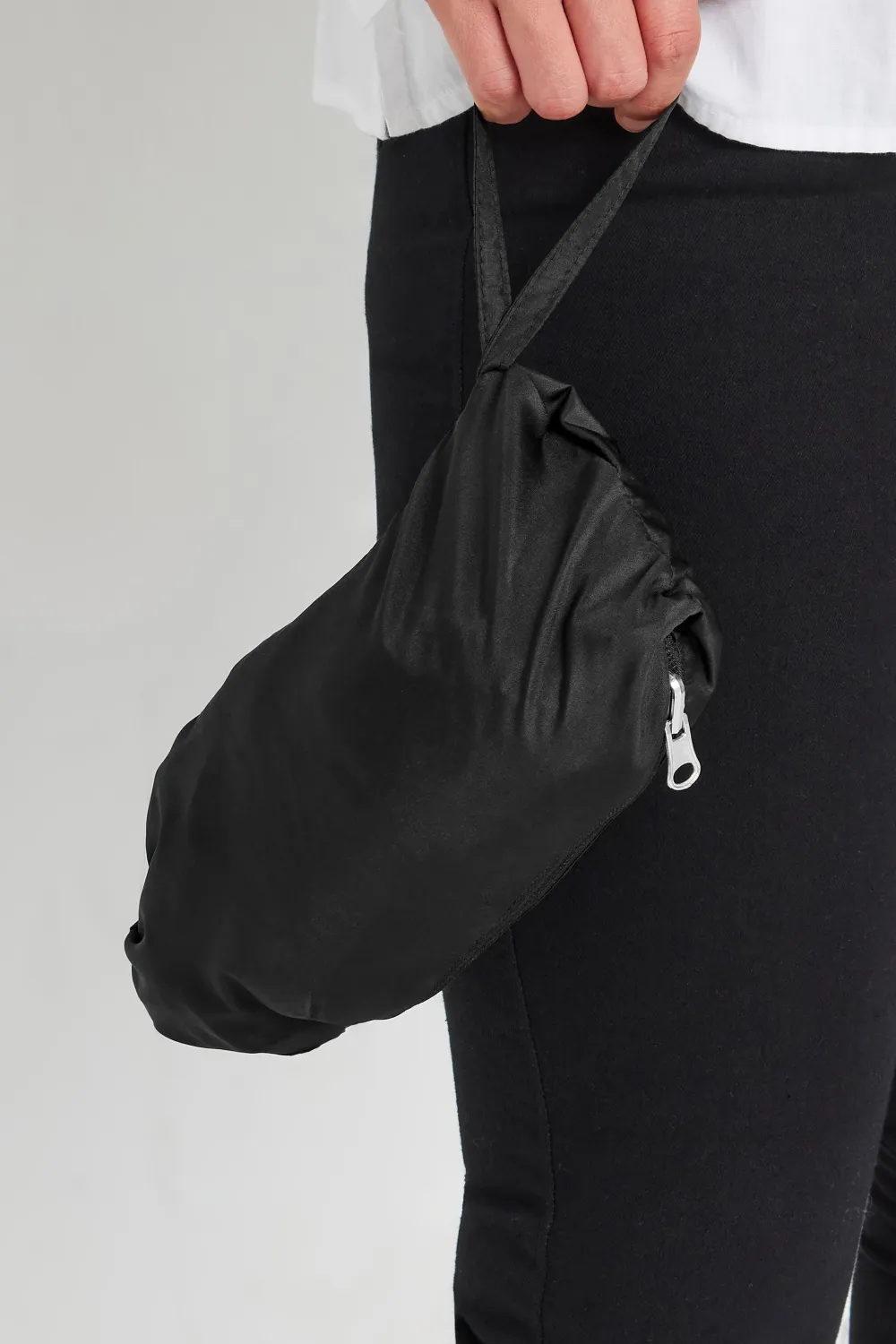 Casual Style Black Pocket Parka