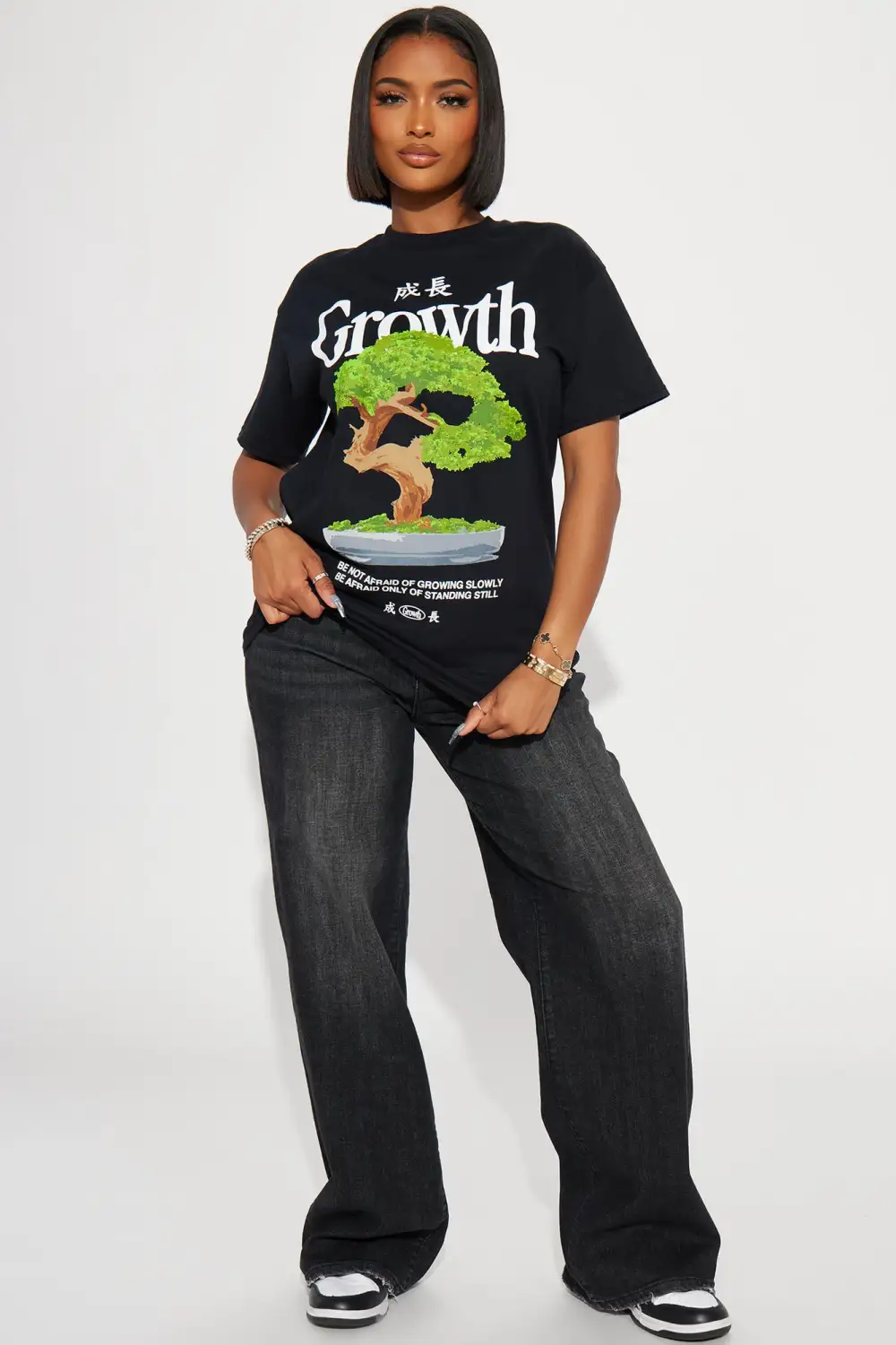 Self Growth Graphic Tee - Black