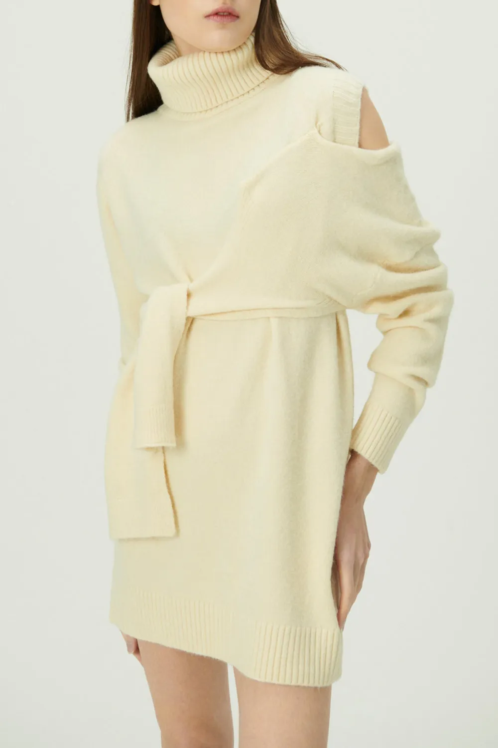 Tie Front Sweater Dress