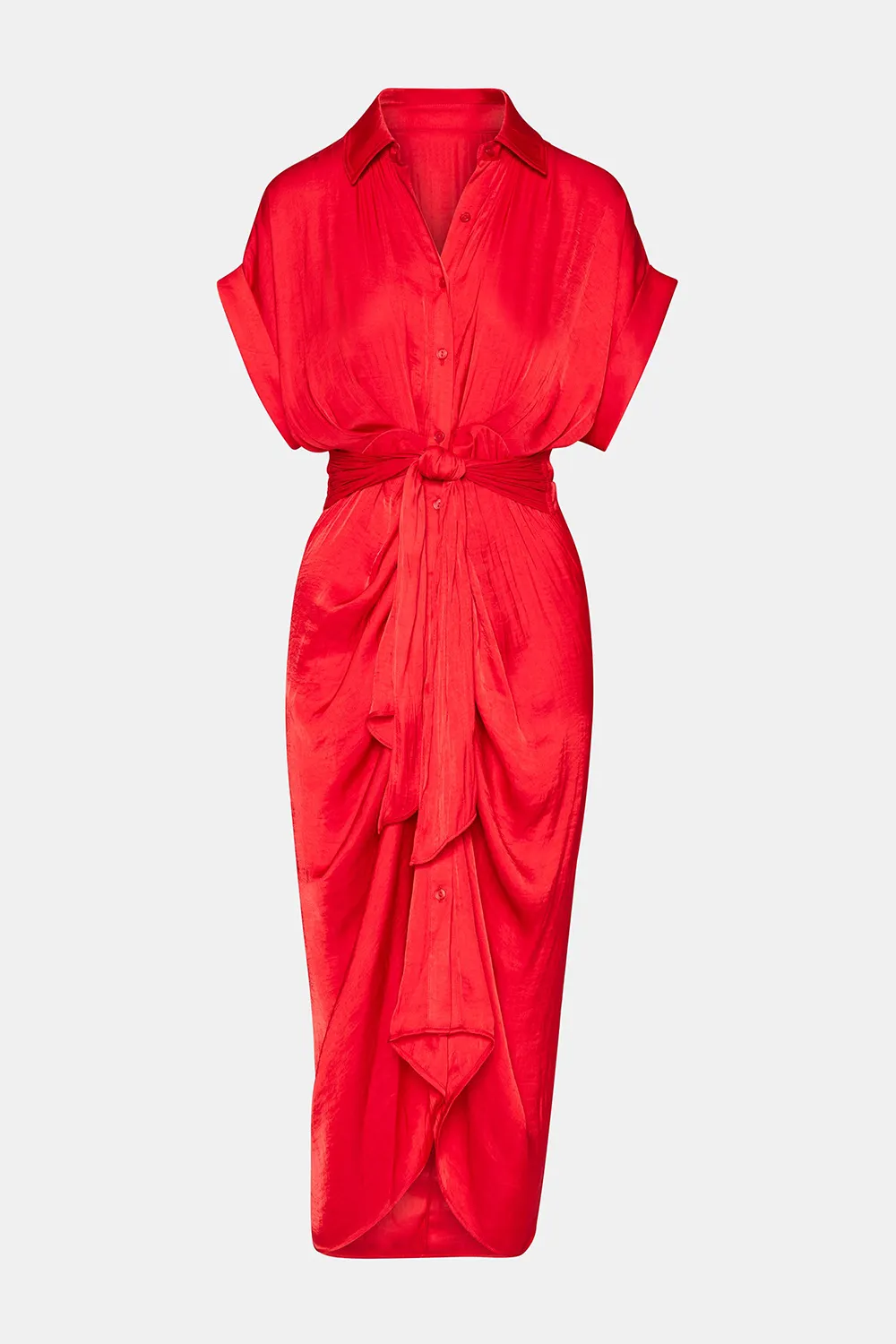 V-NECK DRESS CHOCOLATE