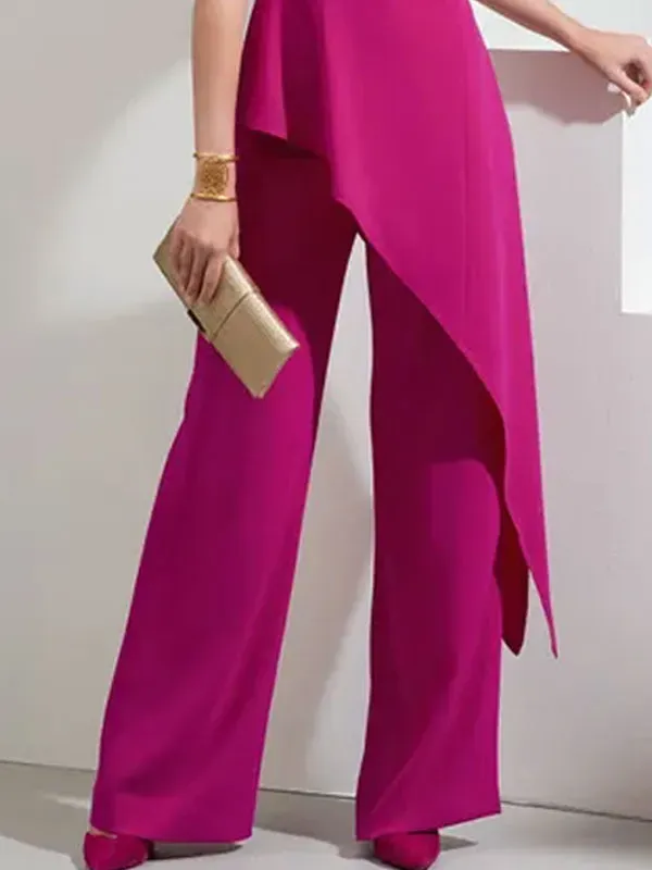 One-shoulder temperament design prom ladies suit