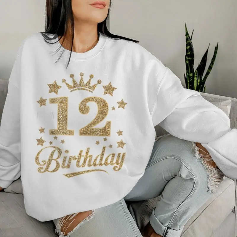 It's My 12Th Golden Birthday 12 Year Old Bday Groovy Women Sweatshirt