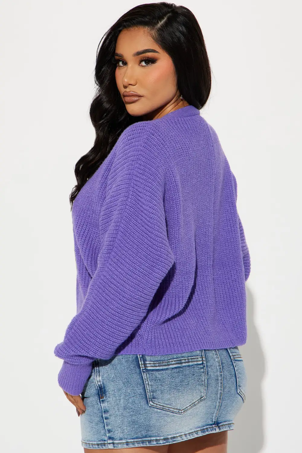 Morning Stroll Cardigan - Purple