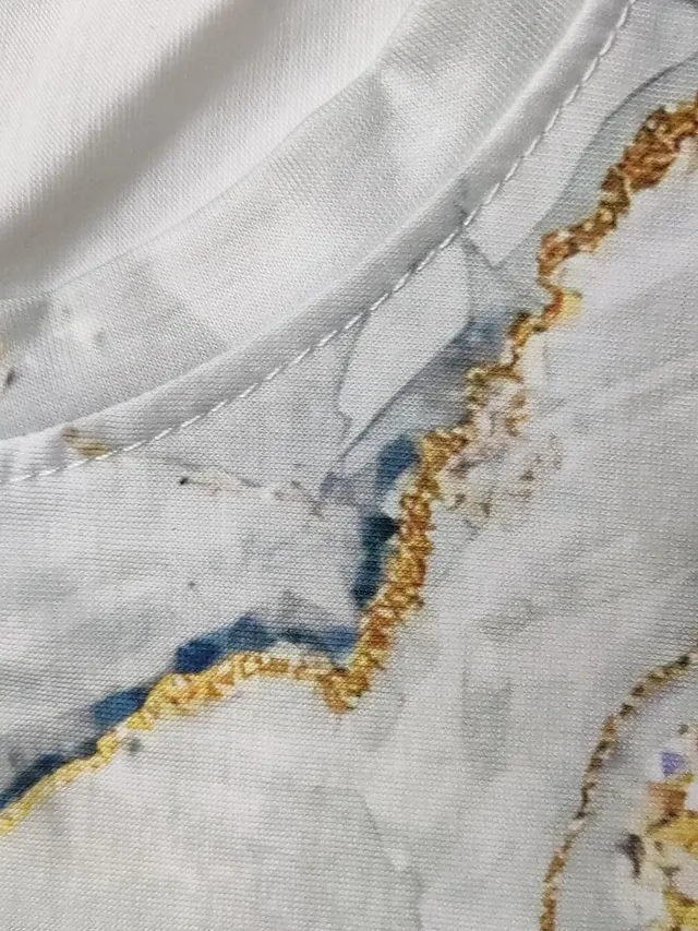 Women's T shirt Tee Black White Blue Graphic Cat Print Short Sleeve Daily Weekend Vintage Round Neck Regular 3D Cat Painting S