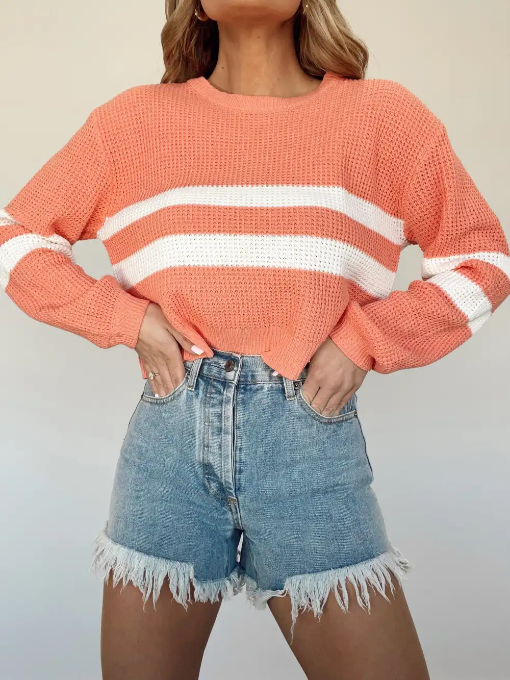 Medium Wash Classic Denim Shorts