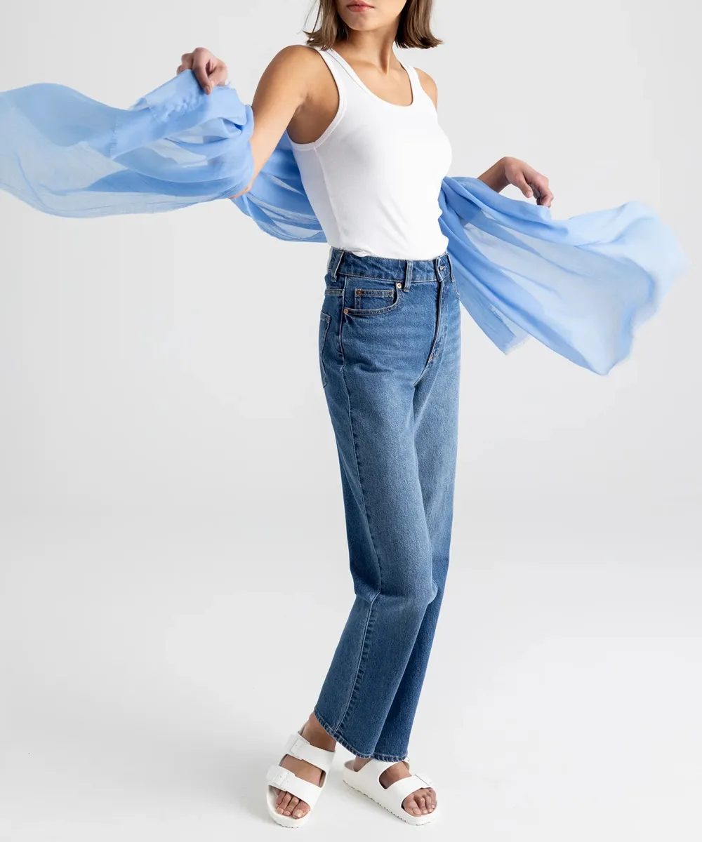 Casual Style Plain Crinkle Wrap