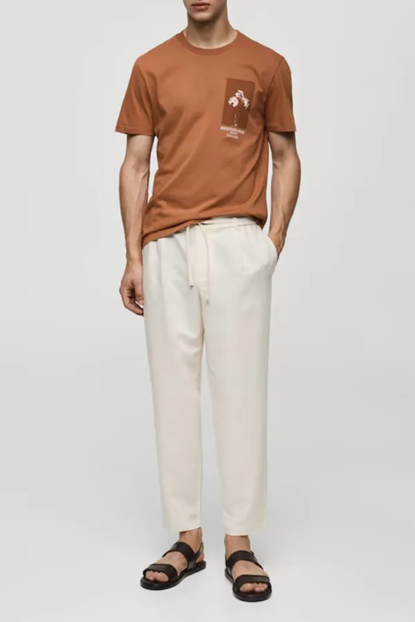 Slim-Fit 100% Printed Cotton T-Shirt