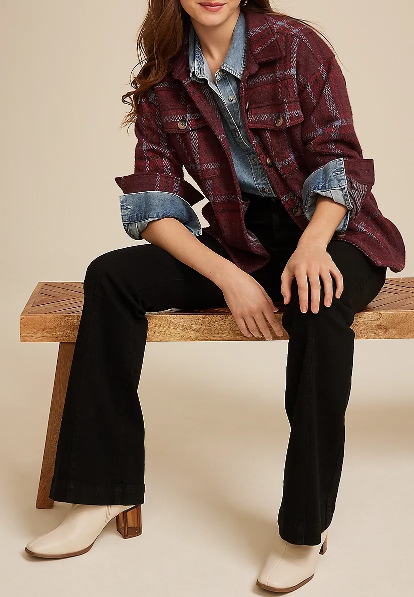 Daily Shortie Plaid Shacket​