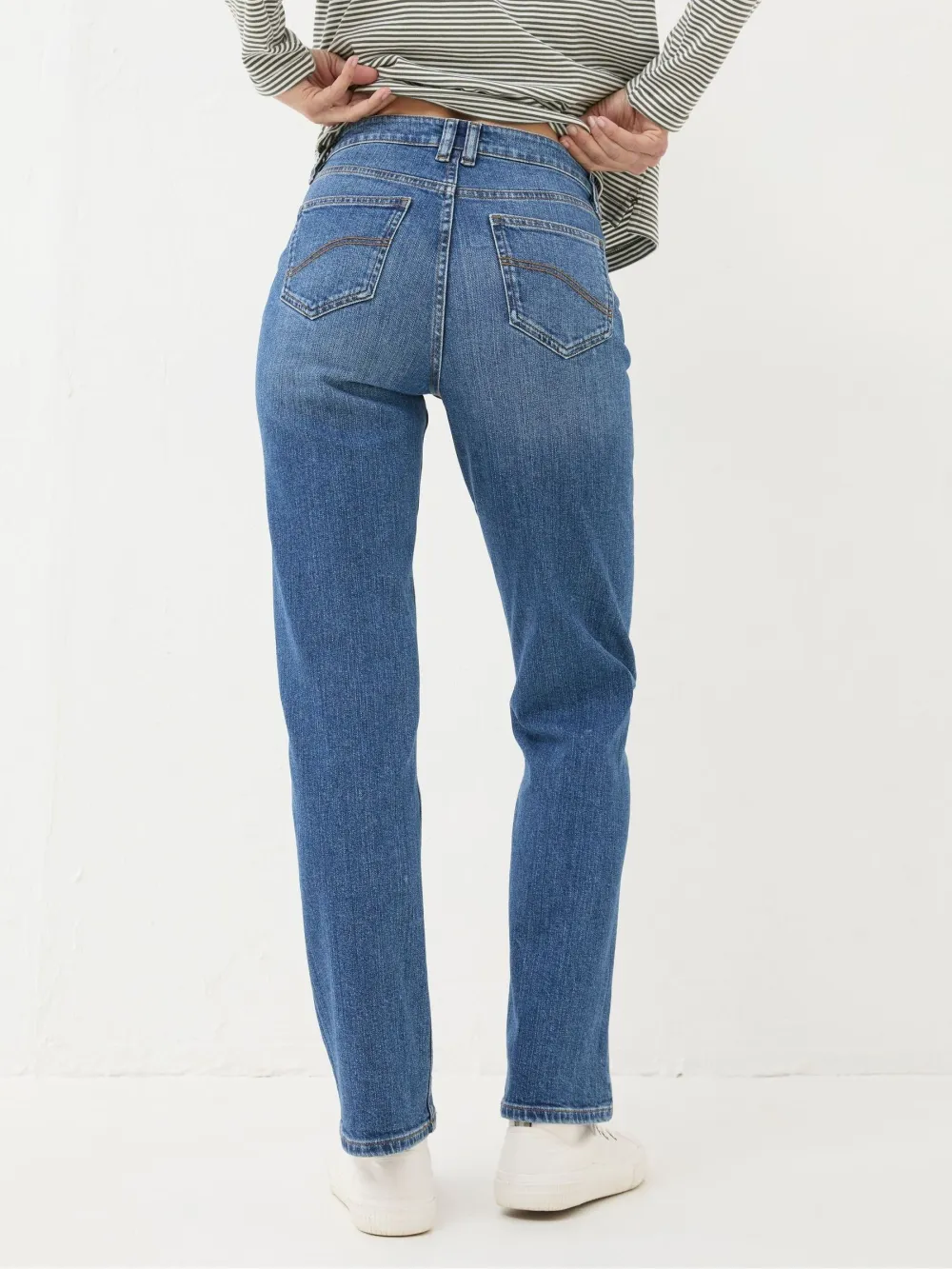 Blue Denim Comfort Straight Jeans