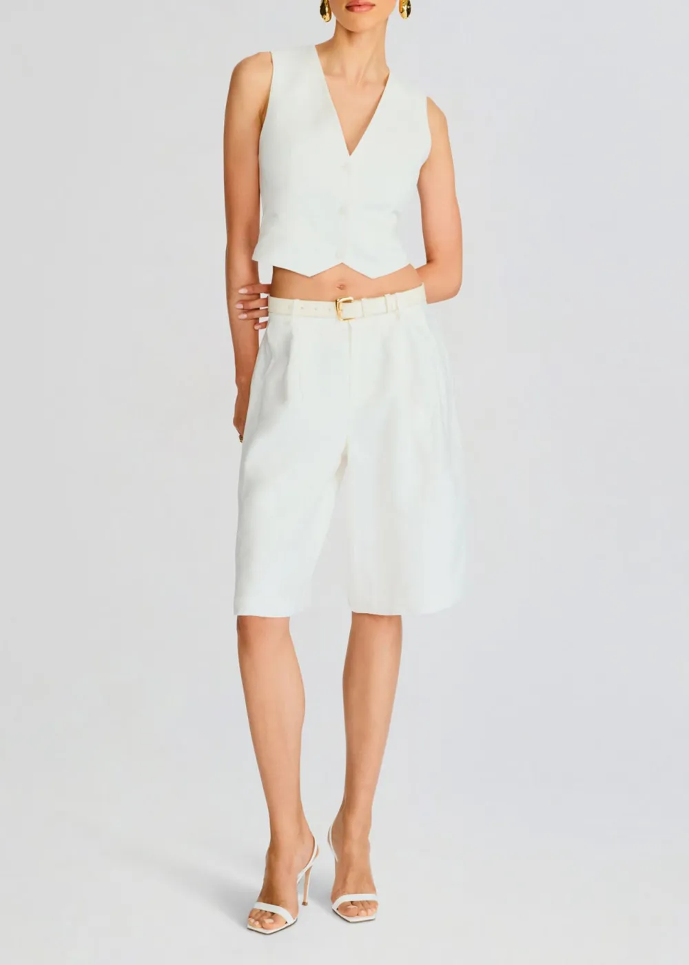 Casual Style Wide Leg Short Pant