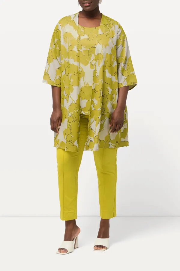 A-Line Printed Jacket