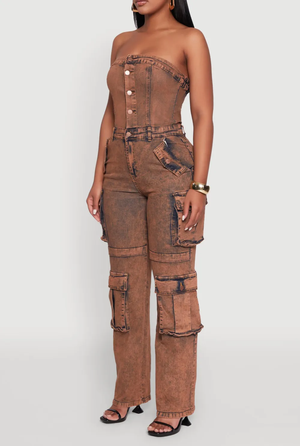 Cowboy Strapless Jumpsuit