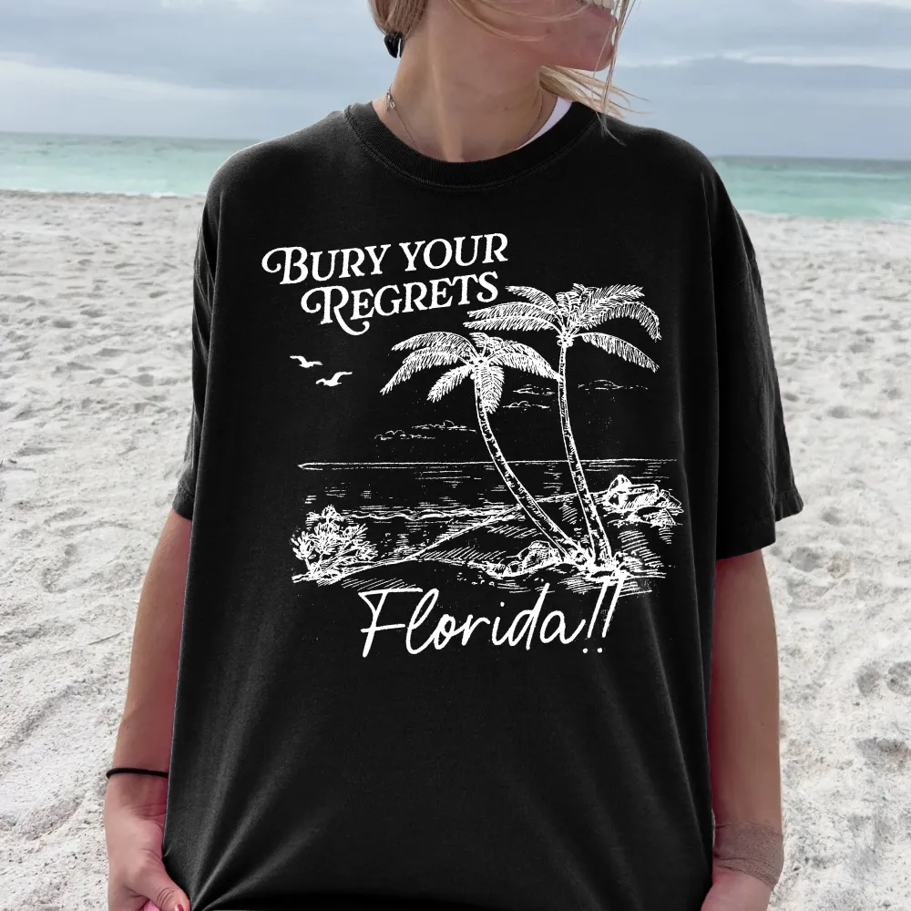 Florida Beach Scene Graphic Tee