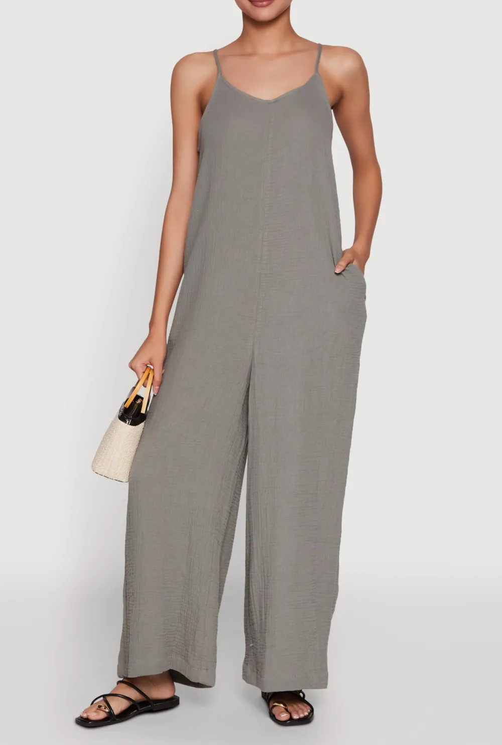 V-Neck Camisole Jumpsuit